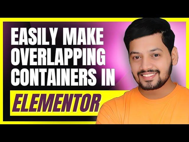 How to make overlapping flexbox container elementor : (z-index ) - wordpress tutorial