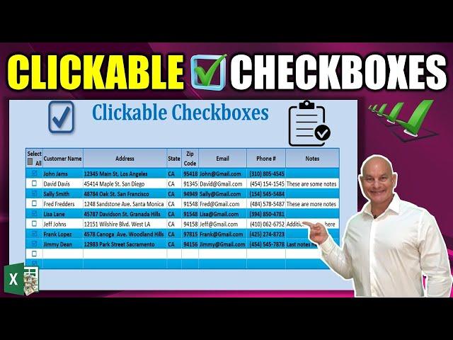 How To EASILY Add Checkboxes To ANY Microsoft Excel Table