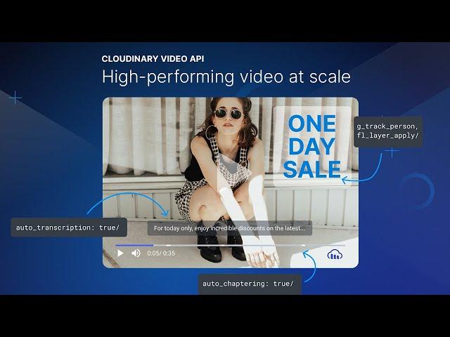 Cloudinary Video API: High-performing video at scale