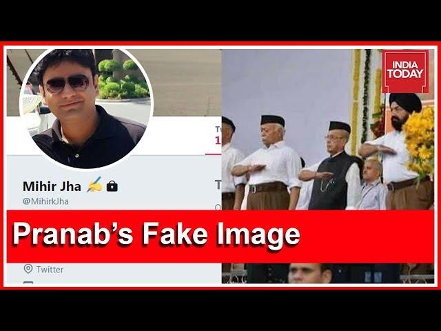 Man Behind Pranab Mukherjee's Fake Image At RSS Event Tracked Down