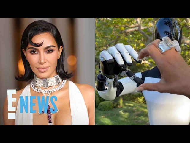 Kim Kardashian Shows Off MASSIVE Diamond Rings and New Tesla Robot | E! News