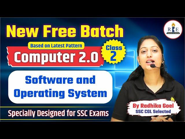 Computer Free Batch Class-2| Software and Operating System| All SSC and one-day Exams