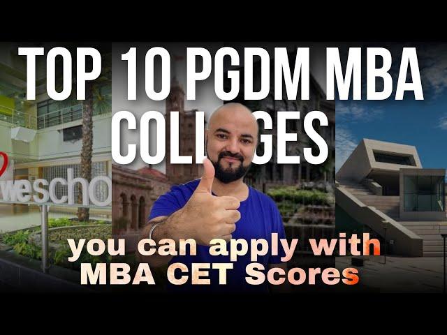 CET based Top 10 PGDM Colleges