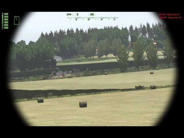 Arma 2 ACE MCLOS AT-3 Sagger/9K11 Malyutka vs. Marder