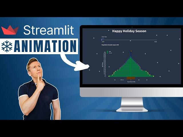 Add a snowflake animation to your streamlit web app (quick & easy)