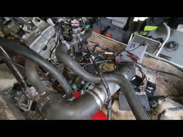 Motorbike engine in jet ski part two CBR 600 F4i