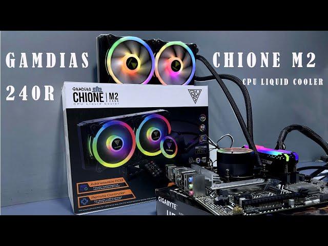 Gamdias Chione M2 240R Cpu Liqid Cooler unbox install test