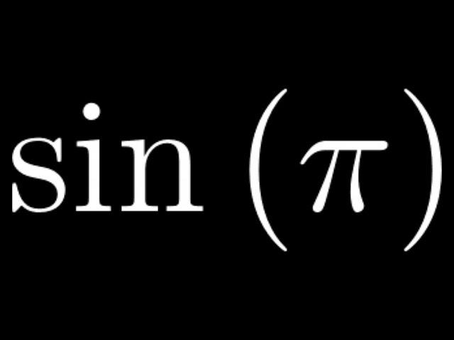 Compute sin(pi) by Hand without a Calculator by using the Unit Circle