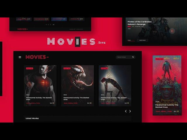 How To Create A Complete Movie Website Using HTML CSS And JavaScript