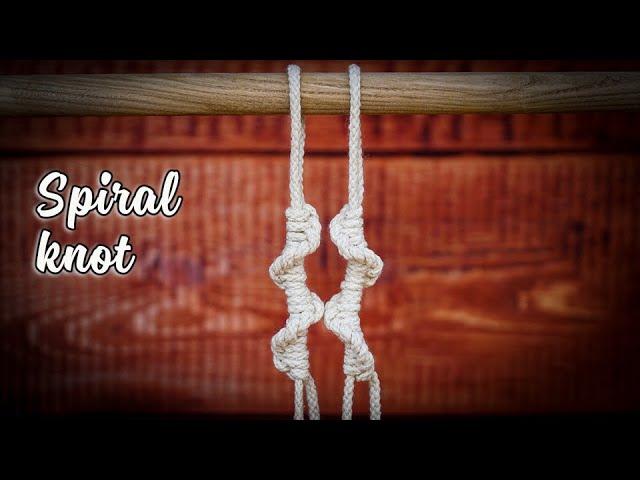 Basic macrame knot tutorial: The Spiral knot - in detail and big sample