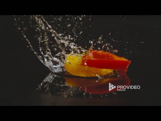 Ultra Slow Motion Footage -  Vegetables