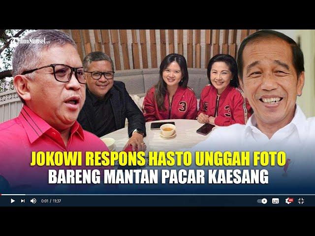 Jokowi Respons Hasto Unggah Foto Bareng Mantan Pacar Kaesang