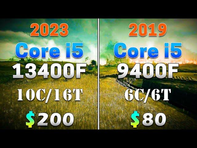 Core i5 13400F (2023) vs Core i5 9400F (2019) | How Big is the Difference?