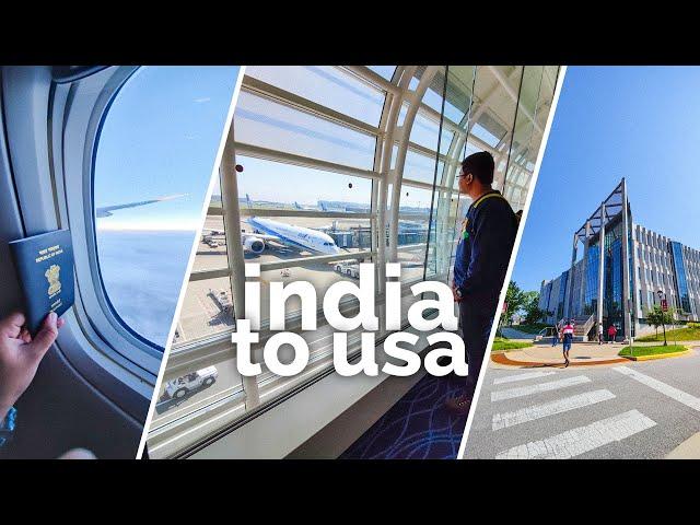 India to USA Travel Vlog | International Student | MS in US | Study Abroad