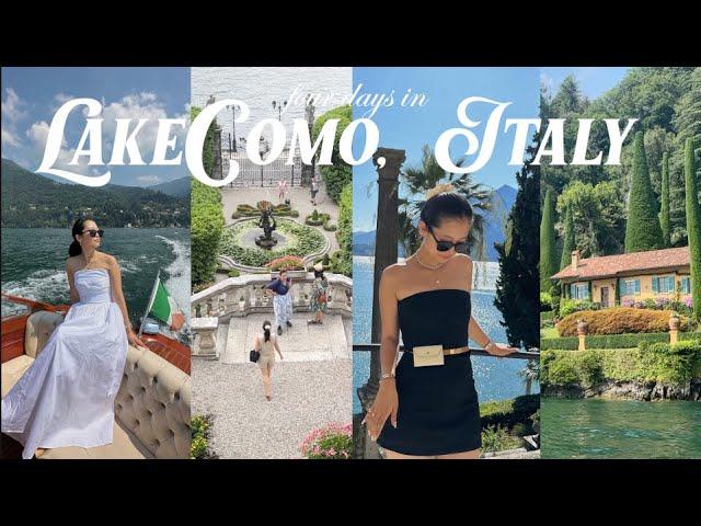 LAKE COMO TRAVEL VLOG  | Italian wedding, romantic boat tour, & exploring Bellagio & Varenna