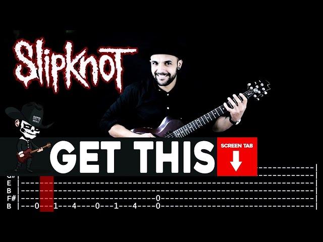 【SLIPKNOT】[ Get This ] cover by Masuka | LESSON | GUITAR TAB