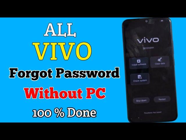 How To Vivo Pattern Unlock || Vivo Phone Ka Pin Password Kaise Tode Without PC