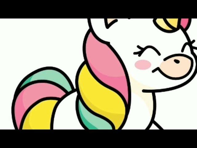 Как нарисовать единорога пошагово/step-by-step drawing unicorn