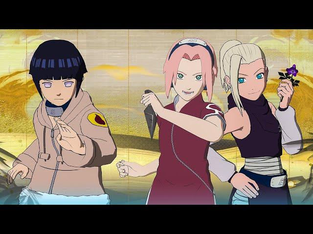 Hinata vs Sakura & Ino