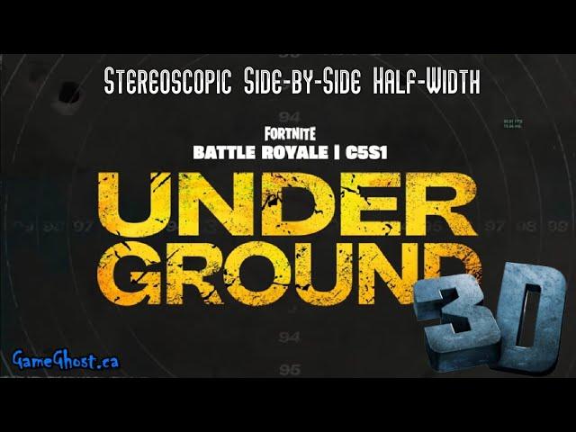 Fortnite Chapter 5 Season 1 Underground Battlepass Intro Dec3rd2023 Stereoscopic 3D SBS Half-Width