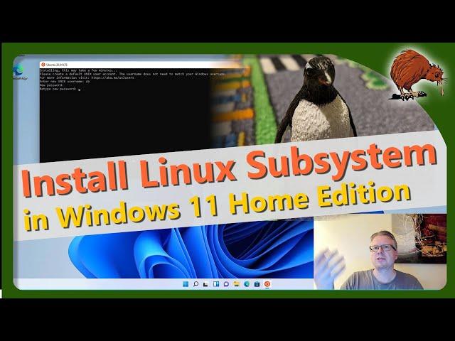 Windows 11 Home: install Linux Subsystem (WSL2)