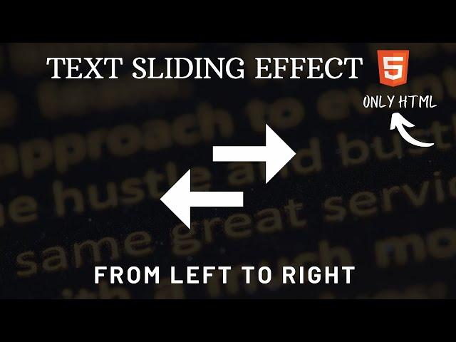 Text Sliding Effect with Only HTML | Marquee Tag | Cool Coding Tamil