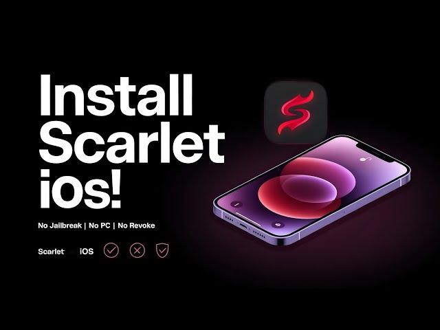 Install Updated Scarlet iOS on iPhone & iPad without Jailbreak & PC | Install Scarlet no revoke iOS