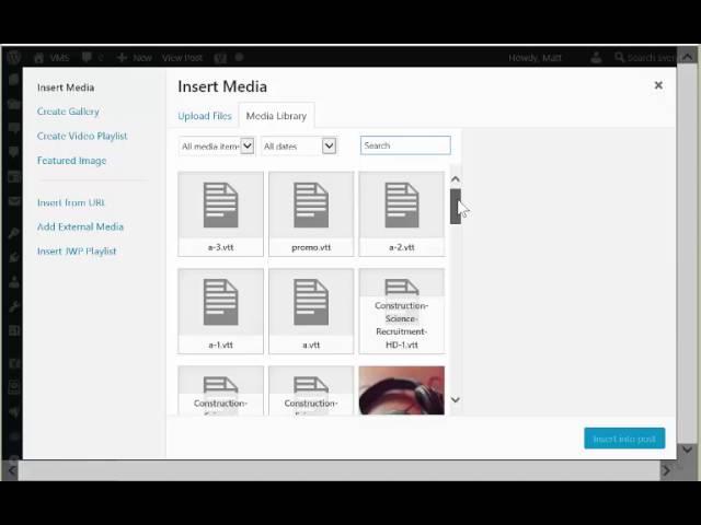 Embedding a video in WordPress using JW Player