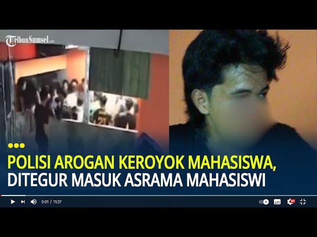 Viral Polisi Arogan Keroyok Mahasiswa, Tak Terima Ditegur Masuk Asrama Mahasiswi Demi Temui Pacar