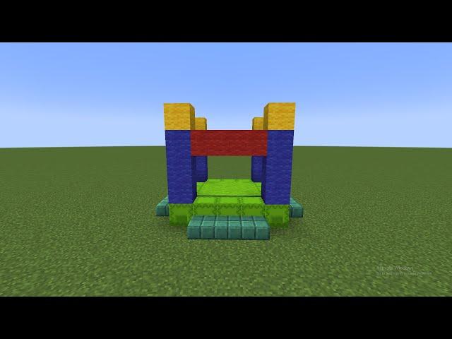 How To Make A Bouncy Castle In Minecraft