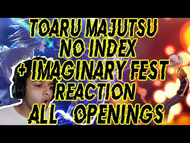 Toaru Majutsu no Index All Openings + Imaginary Fest Opening Blind Reaction | Ace of Anime