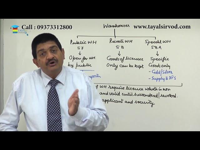 Customs Warehousing Lecture By Prof. Rajesh J Tayal