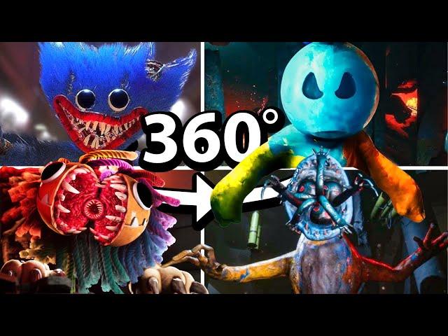 360° Poppy Playtime 4 ALL JUMPSCARES & BEST Moments in VR