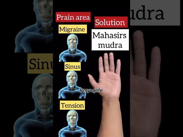 Instant Migraine, Sinus & Tension Relief with Mahasirs Mudra #yoga