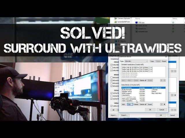 SOLVED! - How to make nVidia Surround work on Ultrawide Displays