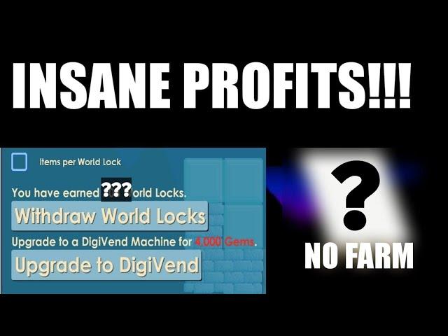 NEW PROFIT METHOD WITHOUT FARMING! | Growtopia