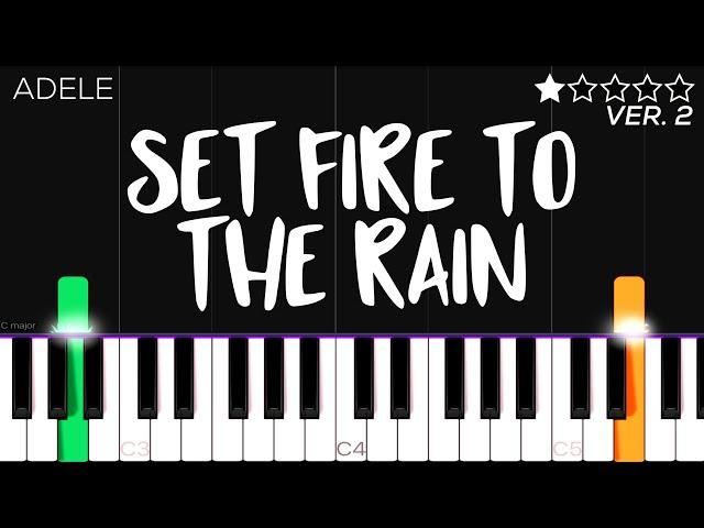 Adele - Set Fire To The Rain | EASY Piano Tutorial