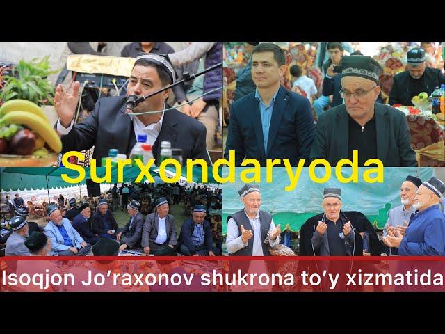 Isoqjon Jo’raxonov Surxondaryo viloyati denov tumanida shukrona to’y xizmatida