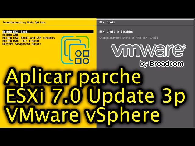 Como parchar ESXi 7.0 Update 3p release 23307199 | VMWare vSphere