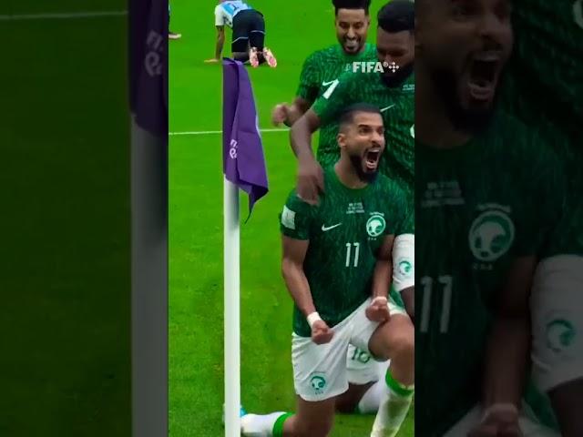 Saleh Al-Shehri scores for Saudi Arabia vs Argentina!  | #ShortsFIFAWorldCup