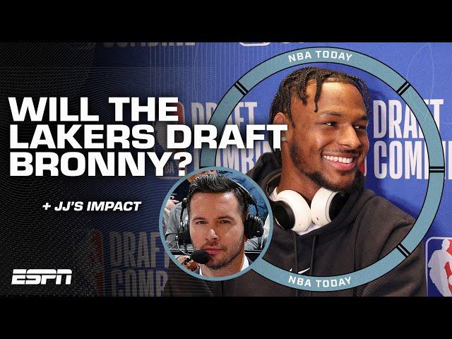 How does the JJ Redick hire impact the Lakers' possibility of drafting Bronny James  | NBA Today