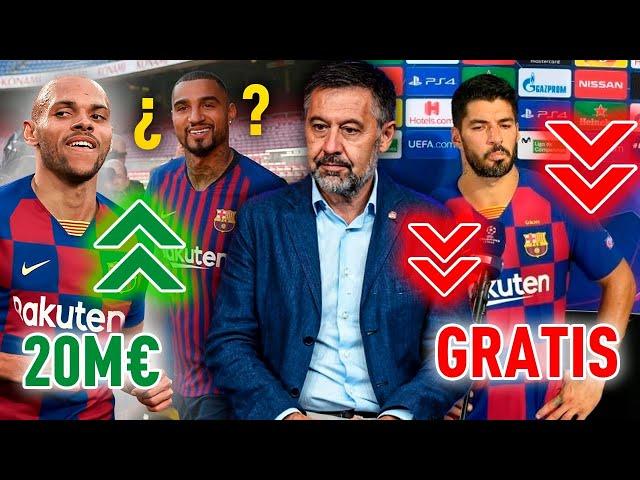 LOS PEORES FICHAJES Y VENTAS de BARTOMEU en el FC BARCELONA