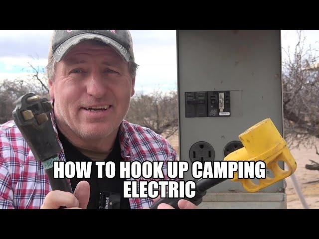 CF#5 How to hook up RV / Motorhome / Camping Trailer electricity to shore power for beginners.