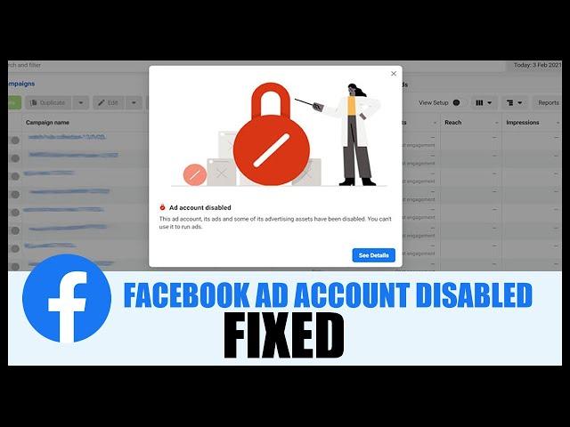 Facebook ad account disabled - How to resolve a disabled fb ads account for policy violation