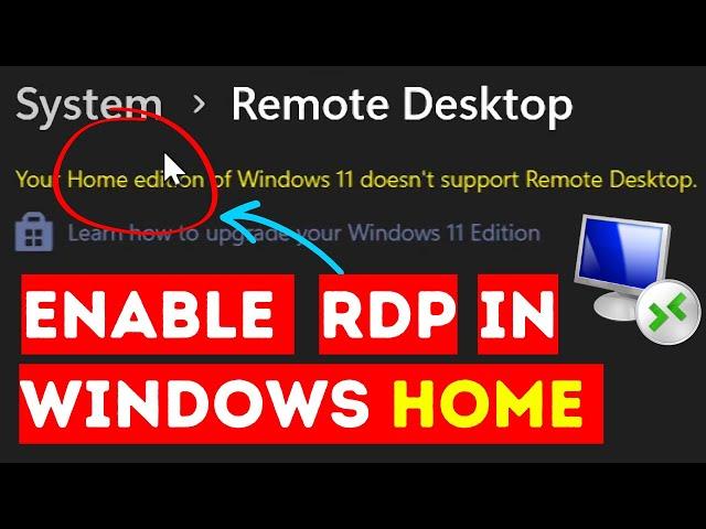 How To Fix Rdp Not Working On Windows 11 Home