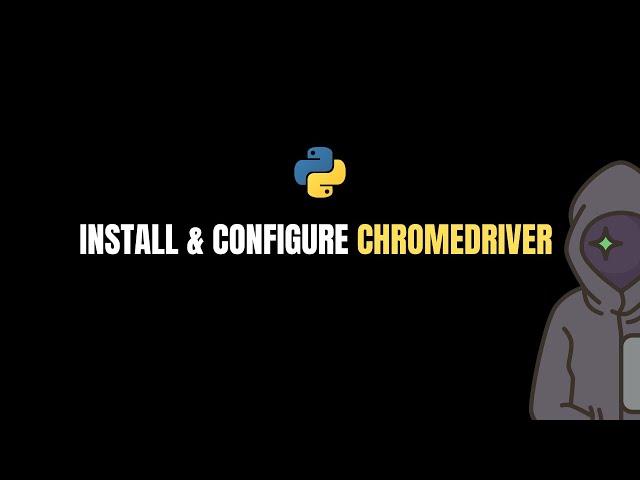 Install & configure Chromedriver with Python Selenium | 2024