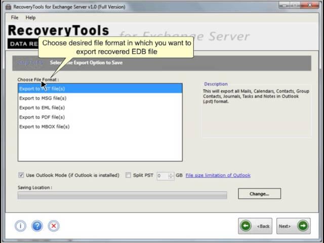 RecoveryTools Exchange Recovery Software