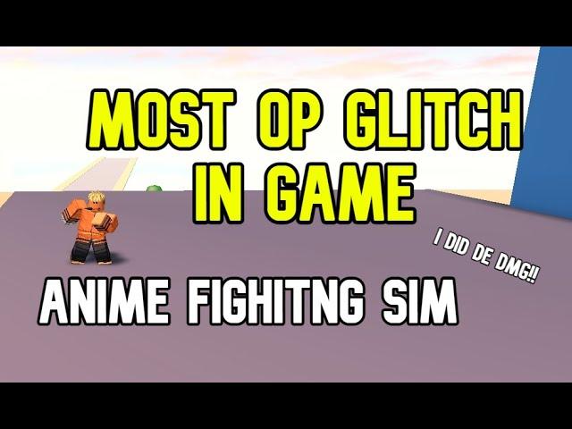 I FOUND A CRAZY GLITCH IN ANIME FIGHTING SIMULATOR | ROBLOX