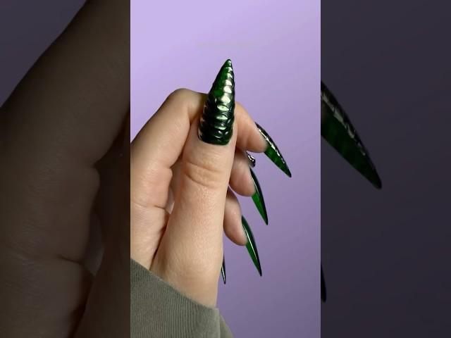 Змеиный дизайн ногтей МК | Snake pattern nails tutorial #nailart #nailstutorial #naildesign