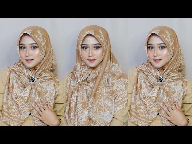 #9 CONTEMPORARY STYLE TUTORIAL HIJAB RECTANGLE COVERS CHEST PREMIUM MOTIF